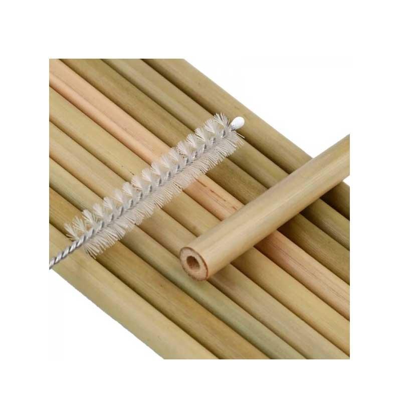 Pajita de Bambú con Limpiador
