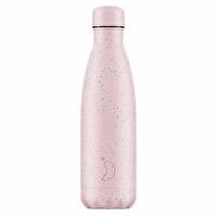 Botella de Acero Térmica Moteada Rosa 500 ml