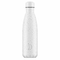 Botella de Acero Térmica Moteada Blanca 500 ml
