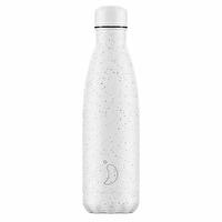 Botella de Acero Térmica Moteada Blanca 500 ml