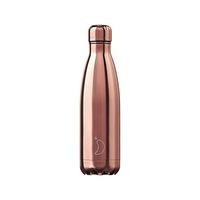 Botella De Acero Térmica Cromado Oro Rosa 